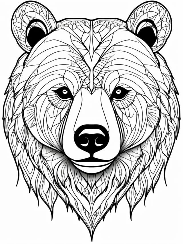 Geometric Patterned Bear