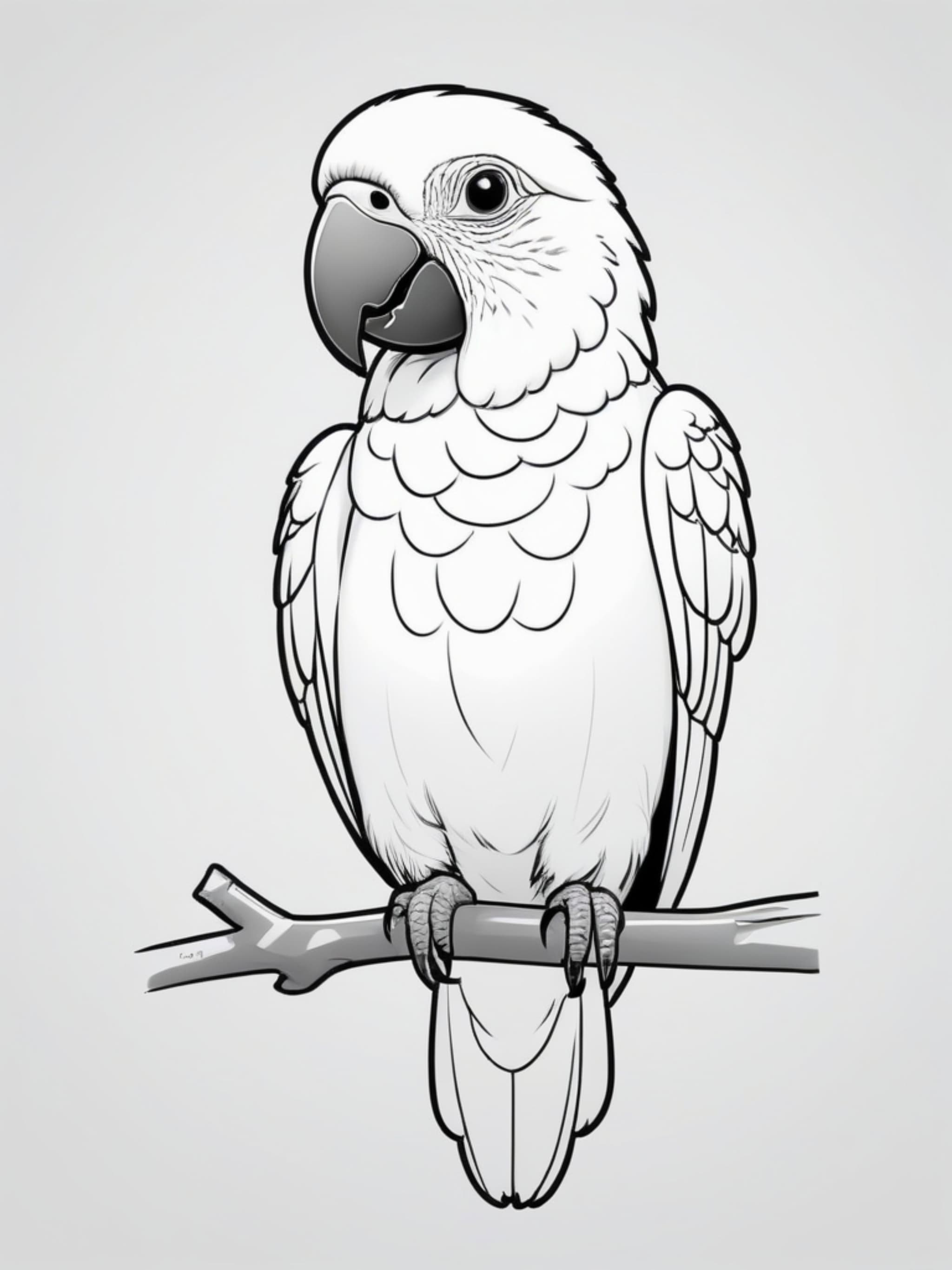Simple Parrot Perched